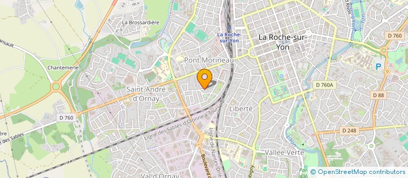 localisation de l'entreprise LOISIRS & CO -OUEST EVENTS ANIMATIONS à LA ROCHE-SUR-YON