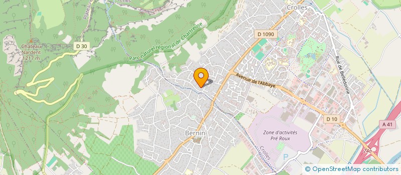 localisation de l'entreprise LOISIRS CONCEPT  CROLLES