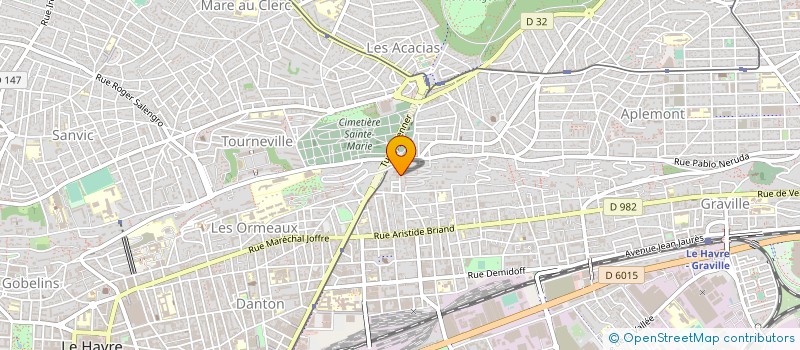 localisation de l'entreprise LOISIRS COOPERATIFS HAVRAIS  LE HAVRE