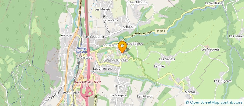 localisation de l'entreprise LOISIRS COULEURS  GRESY-SUR-AIX