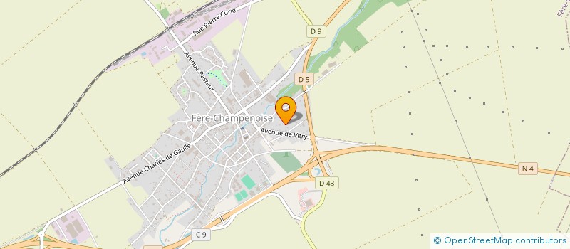 localisation de l'entreprise LOISIRS CULTURE ET BIEN-ETRE  FERE-CHAMPENOISE