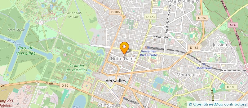 localisation de l'entreprise LOISIRS D'HIER ET AUJOURD'HUI à VERSAILLES