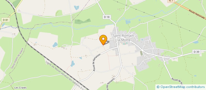 localisation de l'entreprise LOISIRS DANSE SAINT ROMAIN  SAINT-ROMAIN-LA-MOTTE