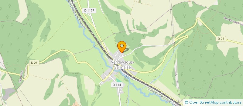 localisation de l'entreprise LOISIRS DE L'OZE  VERREY-SOUS-SALMAISE