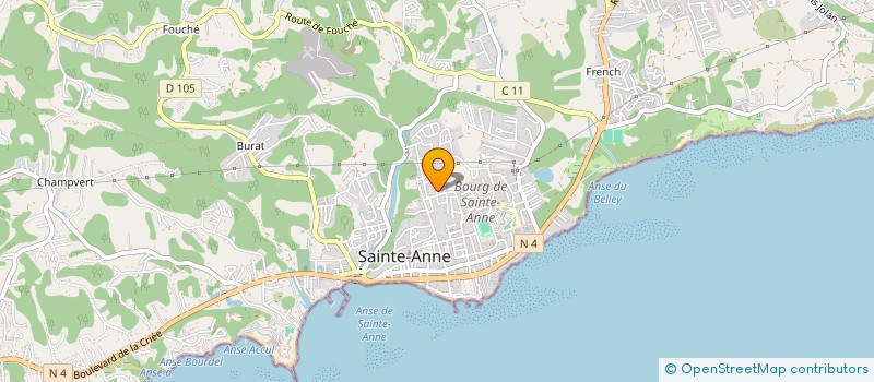 localisation de l'entreprise LOISIRS DECOUVERTES à SAINTE-ANNE