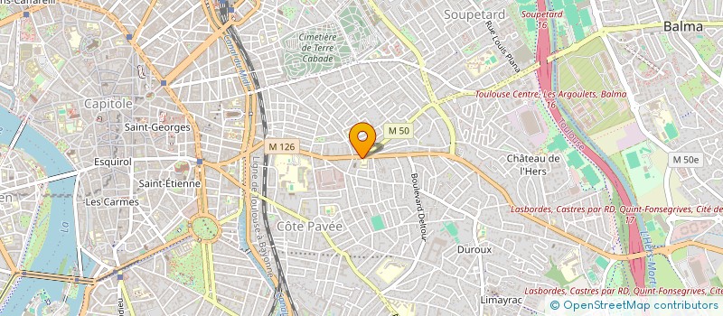 localisation de l'entreprise LOISIRS DES ENFANTS JEAN CHAUBET  TOULOUSE
