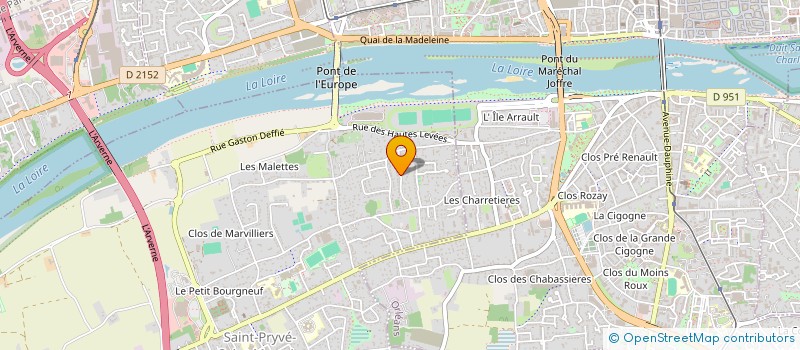 localisation de l'entreprise LOISIRS DES JEUNES à SAINT-PRYVE-SAINT-MESMIN