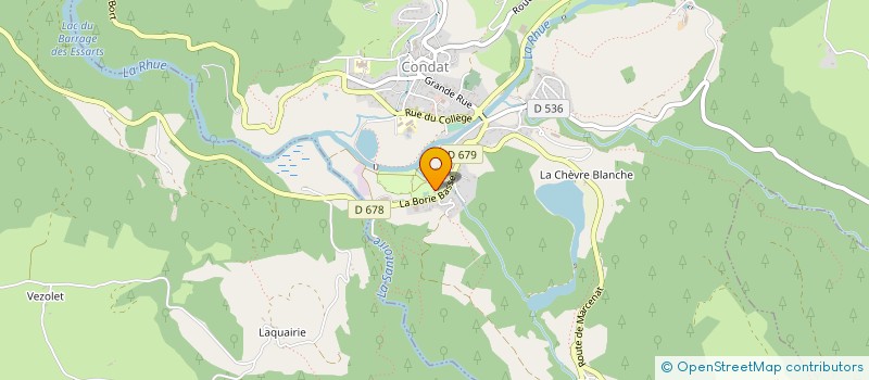localisation de l'entreprise LOISIRS DES MONTS DU CANTAL à CONDAT