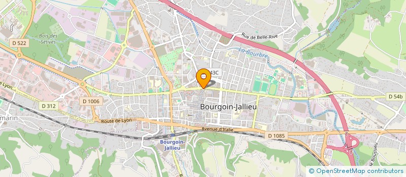 localisation de l'entreprise LOISIRS DEVELOPPEMENT PROMOTION  BOURGOIN-JALLIEU