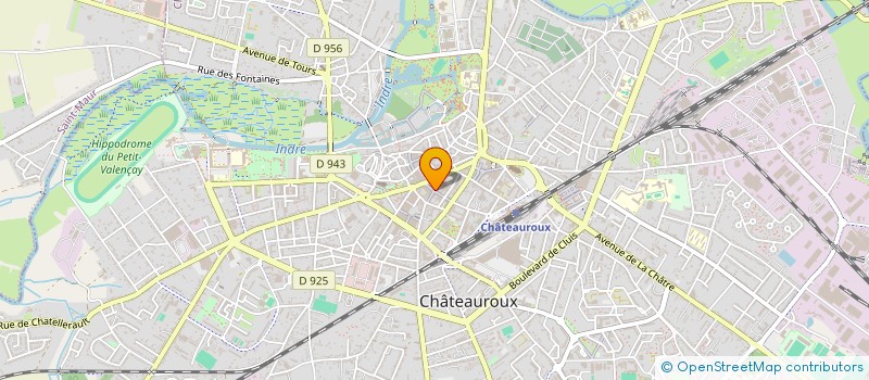 localisation de l'entreprise LOISIRS DIFFUSION  CHATEAUROUX