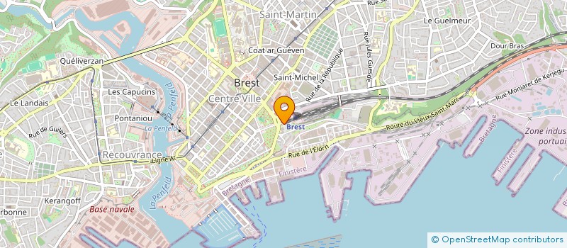 localisation de l'entreprise LOISIRS EN FINISTERE à BREST