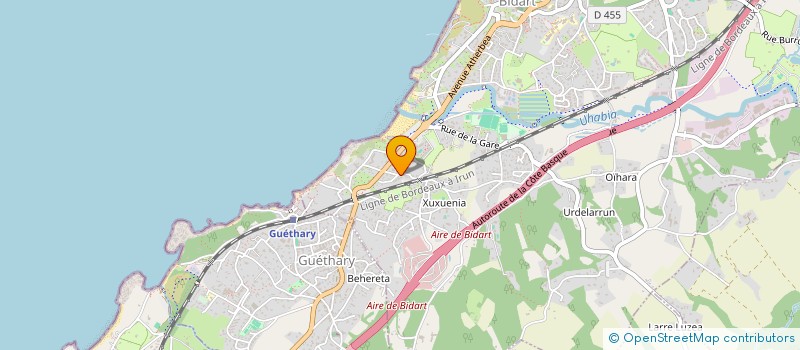 localisation de l'entreprise LOISIRS EN RETRAITE  BIDART