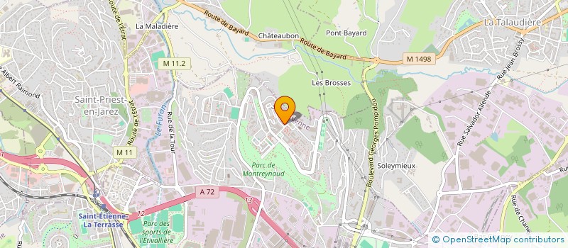 localisation de l'entreprise LOISIRS EQUIP à SAINT-ETIENNE