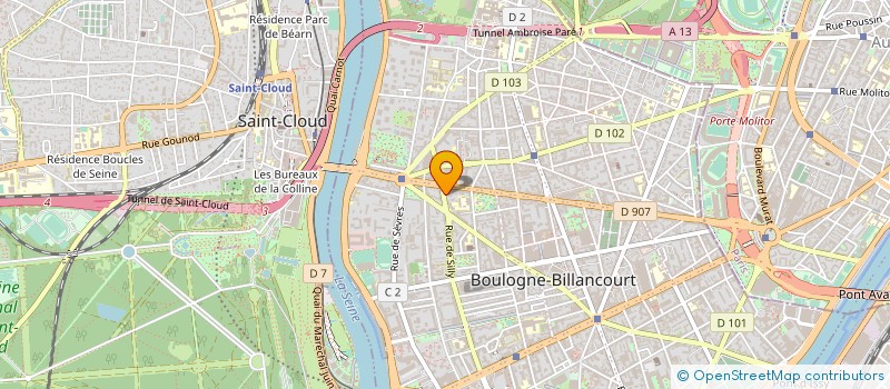 localisation de l'entreprise LOISIRS EQUIPEMENTS ENERGIE SERVICES à BOULOGNE-BILLANCOURT