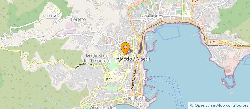 localisation de l'entreprise LOISIRS ESPACE FORME à AJACCIO