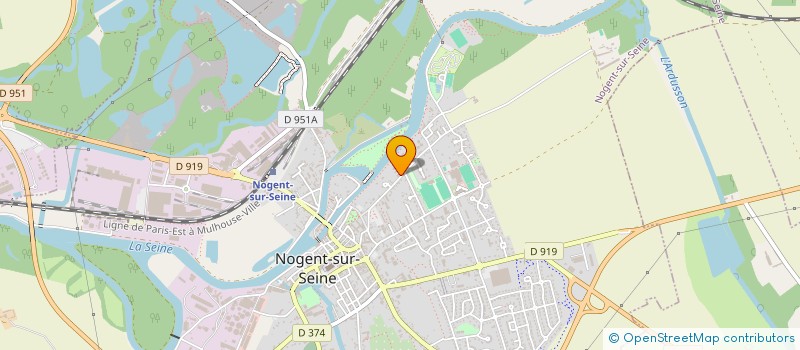 localisation de l'entreprise LOISIRS ET BIEN-ETRE NOGENTAIS à NOGENT-SUR-SEINE