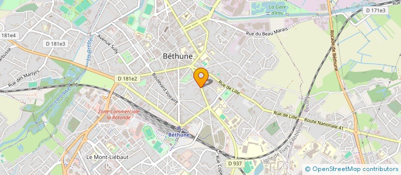 localisation de l'entreprise LOISIRS ET BONNE HUMEUR à BETHUNE