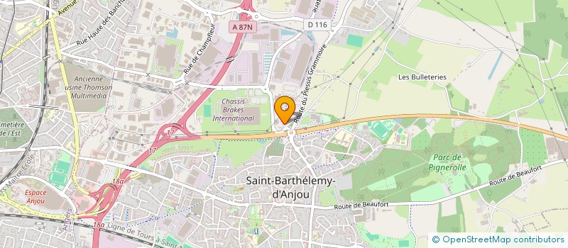 localisation de l'entreprise LOISIRS ET CREATIONS  SAINT-BARTHELEMY-D ANJOU