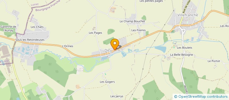 localisation de l'entreprise LOISIRS ET CREATIONS à CHARNY OREE DE PUISAYE