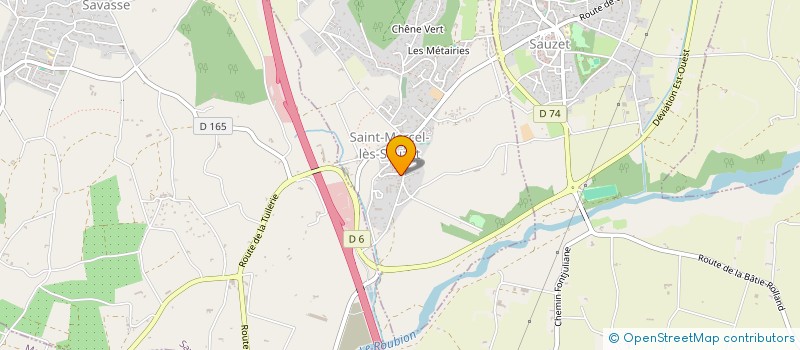 localisation de l'entreprise LOISIRS ET CULTURE  SAINT-MARCEL-LES-SAUZET