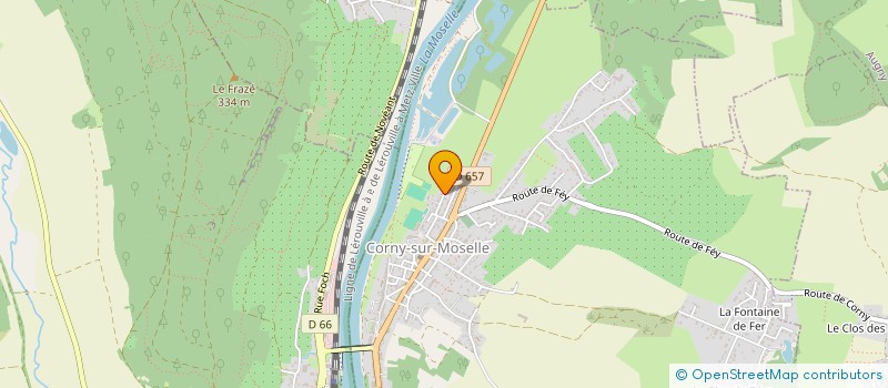 localisation de l'entreprise LOISIRS ET CULTURE DES JEUNES  CORNY-SUR-MOSELLE