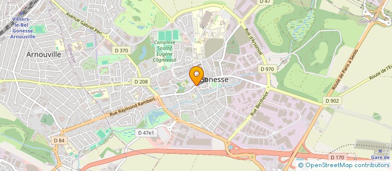 localisation de l'entreprise LOISIRS ET CULTURE LE THILLAY  LE THILLAY