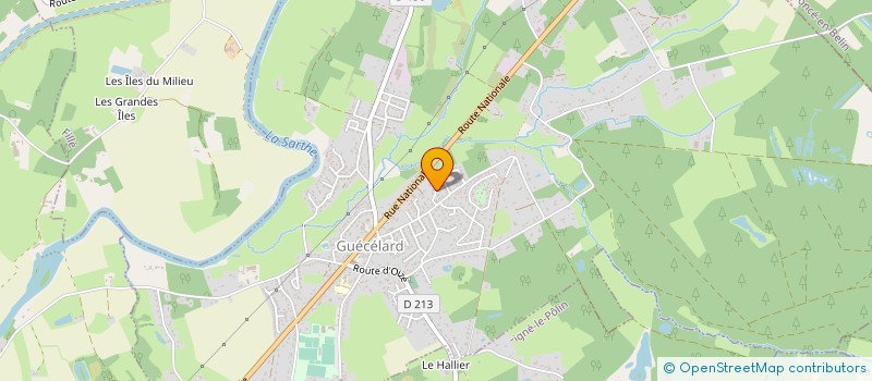 localisation de l'entreprise LOISIRS ET DECOUVERTES  GUECELARD