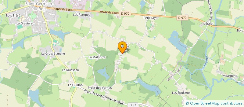 localisation de l'entreprise LOISIRS ET DETENTE EN BRESSE à SAINT-GERMAIN-DU-BOIS