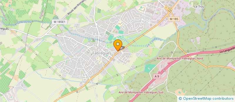 localisation de l'entreprise LOISIRS ET DIVERTISSEMENTS  FABREGUES