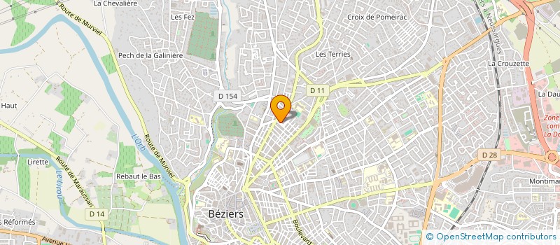 localisation de l'entreprise LOISIRS ET FETES  BEZIERS
