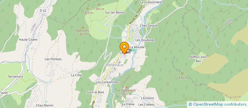 localisation de l'entreprise LOISIRS ET REPOS DE LA COUR à BELLEVAUX