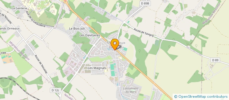 localisation de l'entreprise LOISIRS ET SCULPTURES DE LA PIERRE à MIGNALOUX-BEAUVOIR