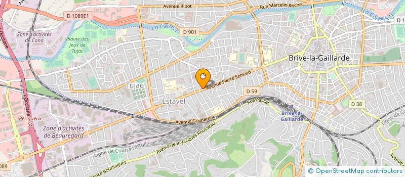 localisation de l'entreprise LOISIRS ET SERVICES  BRIVE-LA-GAILLARDE