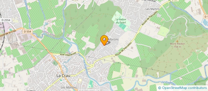 localisation de l'entreprise LOISIRS ET SOLEIL  LA CRAU