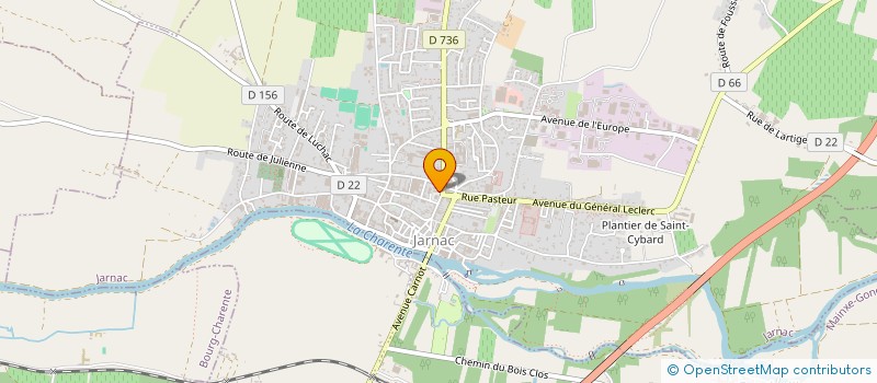 localisation de l'entreprise LOISIRS ET SOLIDARITE à JARNAC