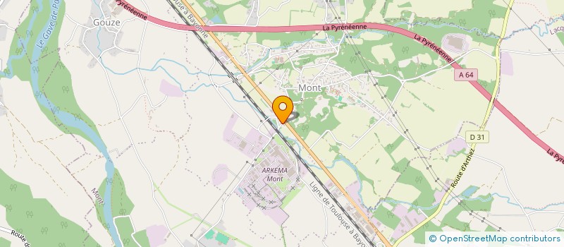 localisation de l'entreprise LOISIRS ET SOLIDARITE DES RETRAITES 64  MONT