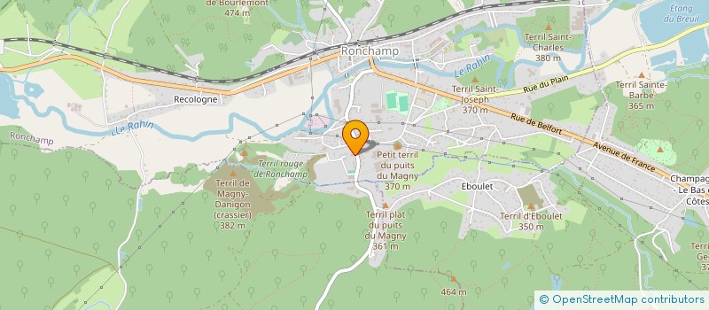 localisation de l'entreprise LOISIRS ET SOLIDARITE DES RETRAITES DE HAUTE-SAONE - LSR 70 -  RONCHAMP