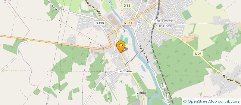 localisation de l'entreprise LOISIRS ET SOLIDARITE DES RETRAITES DE SAINT FLORENT SUR CHER  SAINT-FLORENT-SUR-CHER