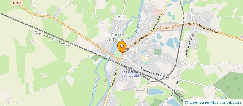 localisation de l'entreprise LOISIRS ET SOLIDARITE DES RETRAITES DU CHER DE LA GUERCHE SUR L AUBOIS ET SES ENVIRONS  LA GUERCHE-SUR-L'AUBOIS