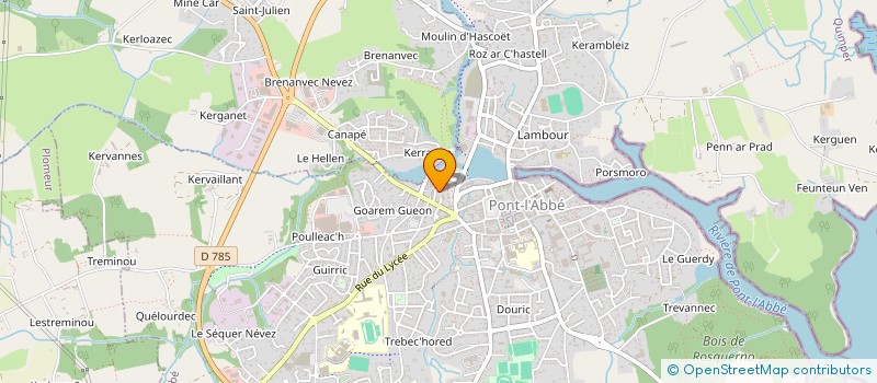 localisation de l'entreprise LOISIRS ET SOLIDARITE DES RETRAITES DU PAYS BIGOUDEN à PONT-L'ABBE