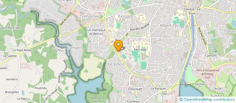 localisation de l'entreprise LOISIRS ET SOLIDARITE DES RETRAITES DU PAYS DE VANNES 56 à VANNES