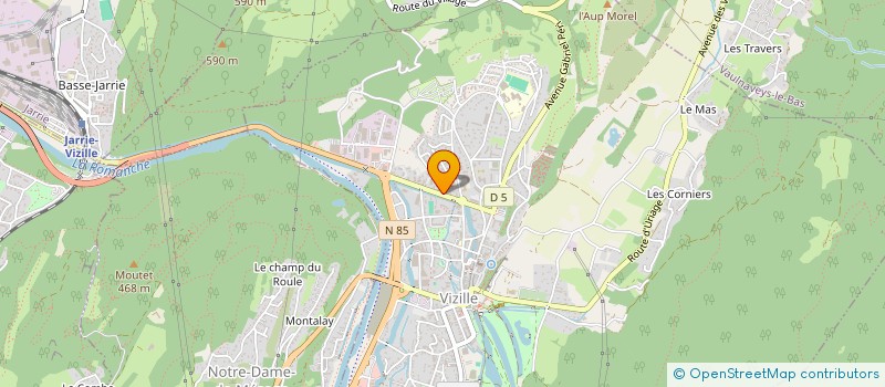 localisation de l'entreprise LOISIRS ET SOLIDARITE RETRAITES VIZILLE  VIZILLE