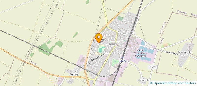 localisation de l'entreprise LOISIRS ET SPORT A L'ECOLE TOURY à TOURY