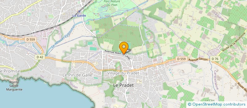 localisation de l'entreprise LOISIRS ET TOURISME CLUB 7  LE PRADET