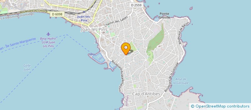 localisation de l'entreprise LOISIRS EUROPE ANTILLES à ANTIBES