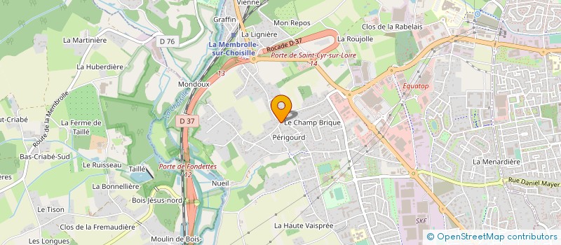 localisation de l'entreprise LOISIRS EVASION SA à SAINT-CYR-SUR-LOIRE