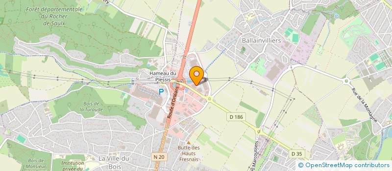 localisation de l'entreprise LOISIRS-EXTRA à BALLAINVILLIERS