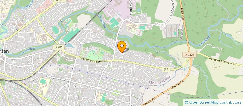 localisation de l'entreprise LOISIRS FILS ET AIGUILLES  MONT-DE-MARSAN