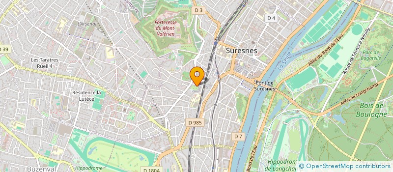 localisation de l'entreprise LOISIRS FORMATION ILE DE FRANCE à SURESNES