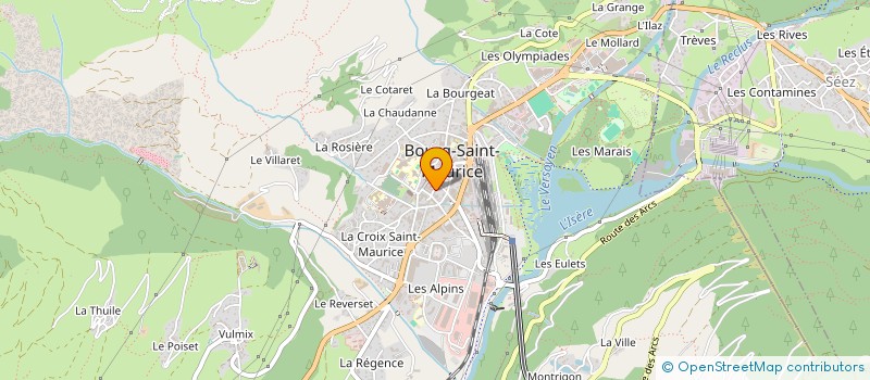 localisation de l'entreprise LOISIRS IMMOBILIER à BOURG-SAINT-MAURICE